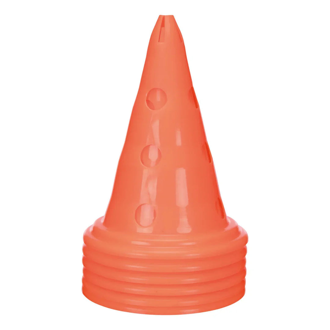Zigly orange plastic piping bag tip with round holes for cake decorating
