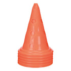 Zigly orange plastic piping bag tip with round holes for cake decorating