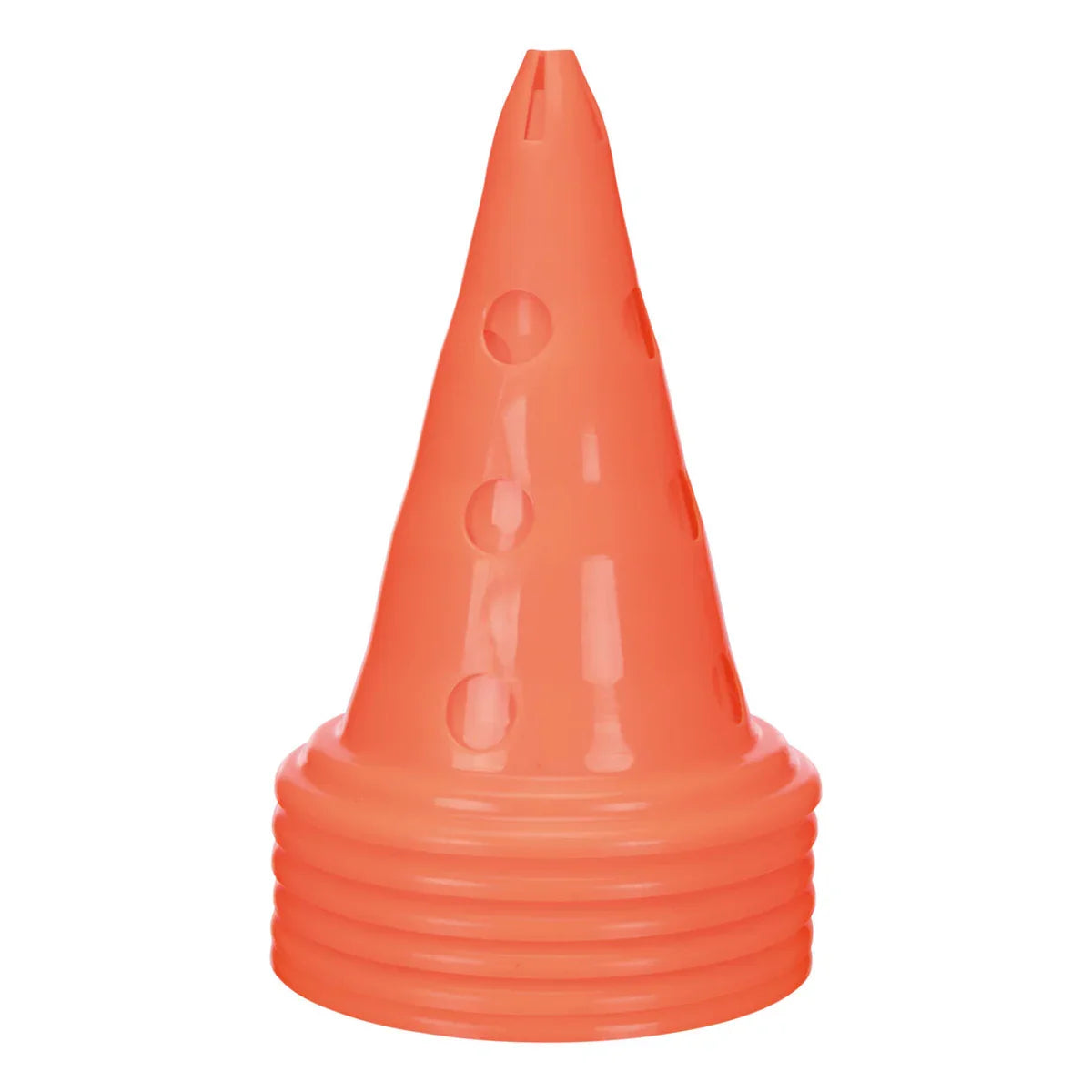 Zigly orange plastic piping bag tip with round holes for cake decorating