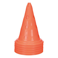 Zigly orange plastic piping bag tip with round holes for cake decorating