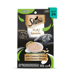 Sheba Melty Spoons Creamy Chicken & Chicken Shreds Lickable Cat Treats (40g)