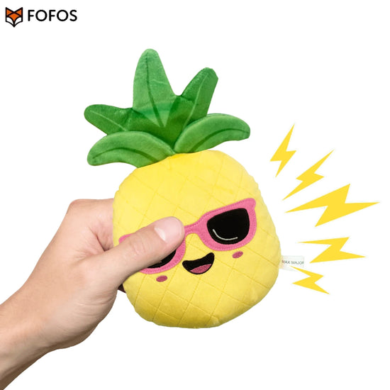 FOFOS Summer Plush Dog Toy - Pineapple