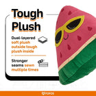 FOFOS Summer Plush Dog Toy - Watermelon