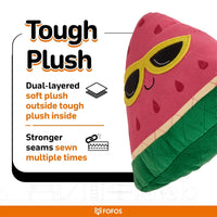 FOFOS Summer Plush Dog Toy - Watermelon