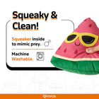 FOFOS Summer Plush Dog Toy - Watermelon