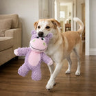 FOFOS Tough Hippo Plush Dog Toy