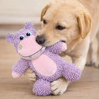 FOFOS Tough Hippo Plush Dog Toy