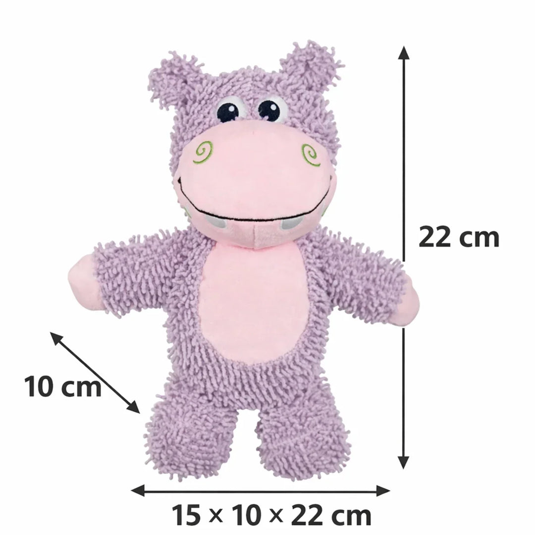 FOFOS Tough Hippo Plush Dog Toy