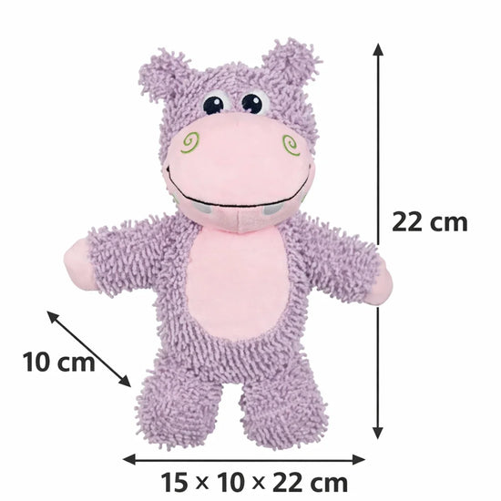 FOFOS Tough Hippo Plush Dog Toy