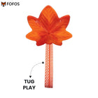 FOFOS Harvest Maple Leaf With Rope Dog Toy