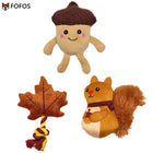 FOFOS Harvest Plush Dog Toy - 3 Pack