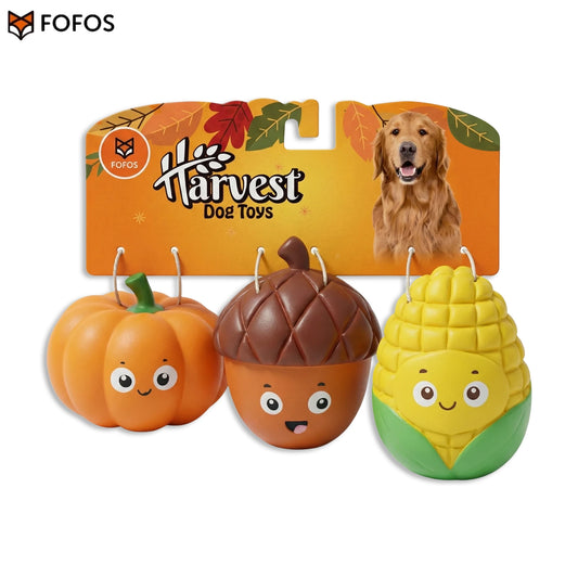 FOFOS Harvest Latex Dog Toy 3pk