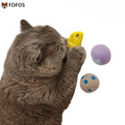 FOFOS Sardine Wool Cat Toy - 2 Balls & 1 Fish - 3 Pack