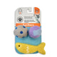 FOFOS Sardine Wool Cat Toy - 2 Balls & 1 Fish - 3 Pack
