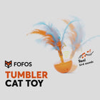 FOFOS Tumbler Cat Toy - Orange & Blue
