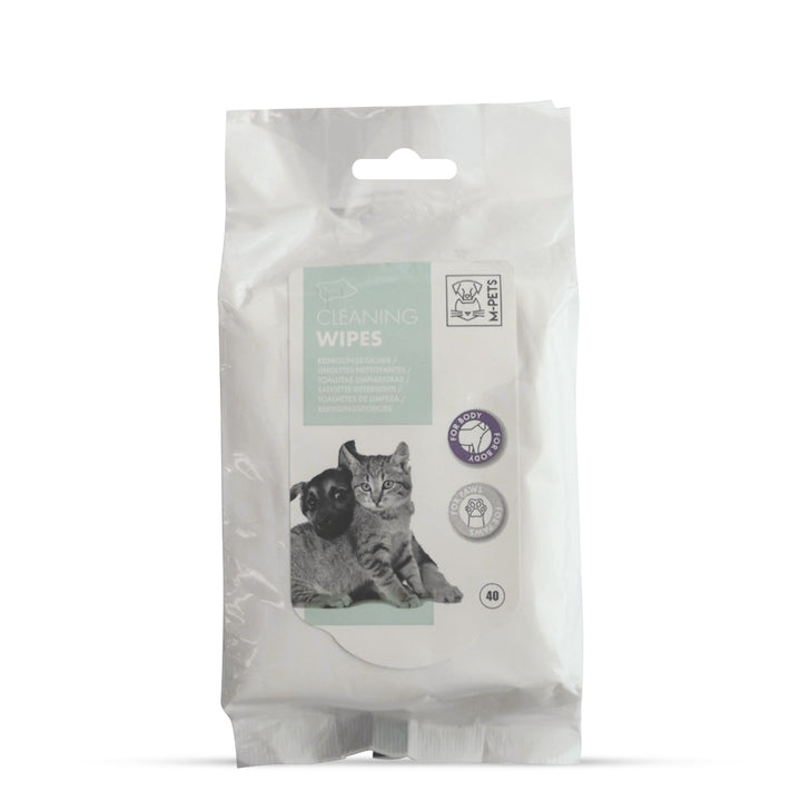 M-Pets Travel Cleaning Wipes - 40 pcs (15 X 20cm)