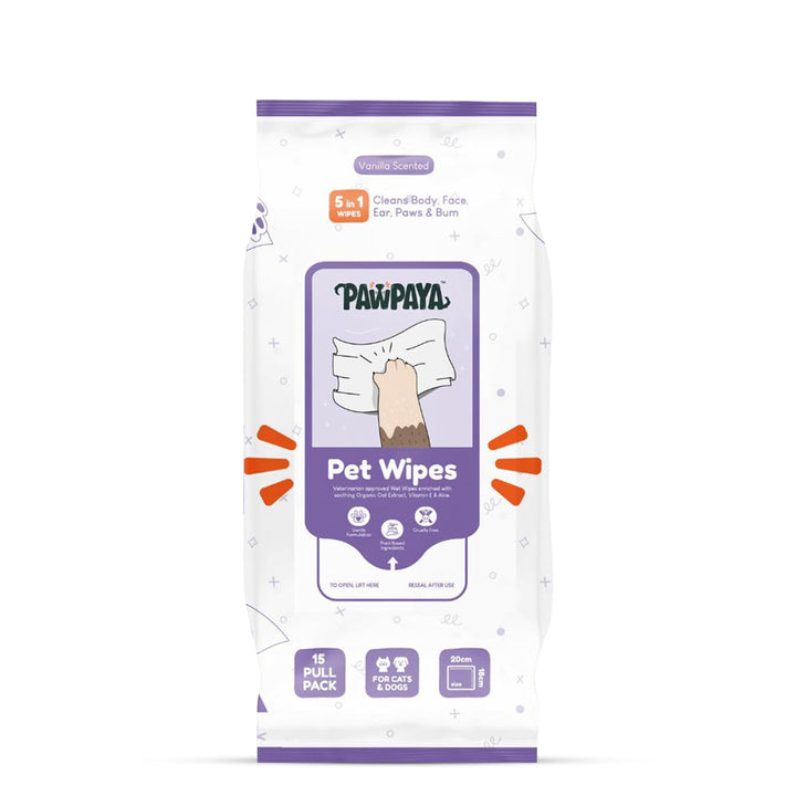 Pawpaya Pet Wipes - 20 x 18cm