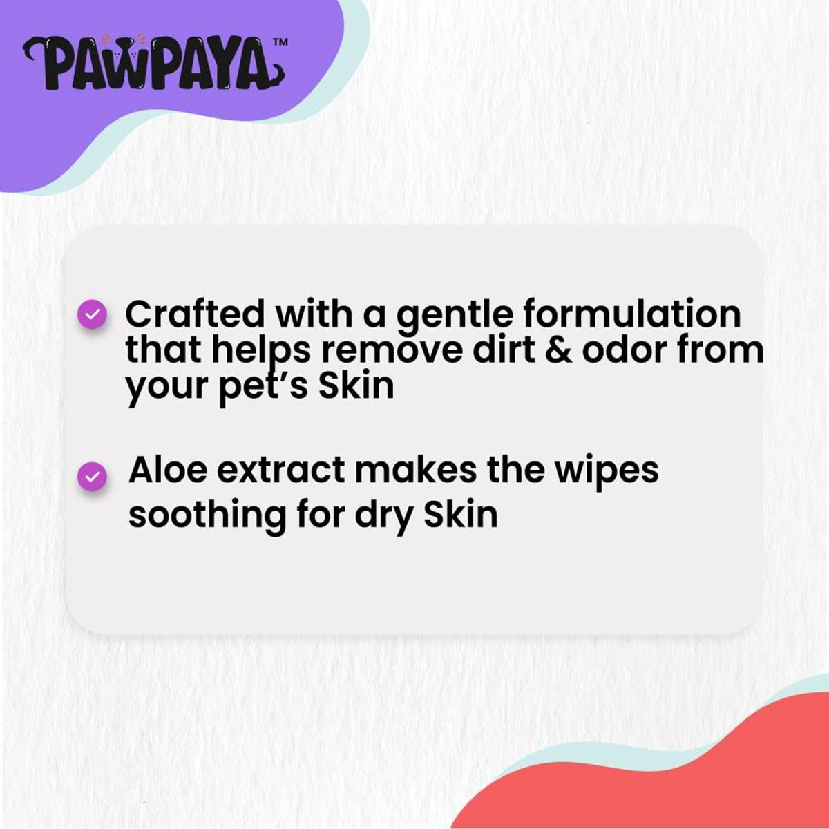 Pawpaya Pet Wipes - 20 x 18cm