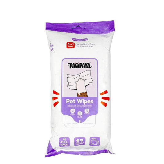Pawpaya Pet Wipes - 20 x 18cm
