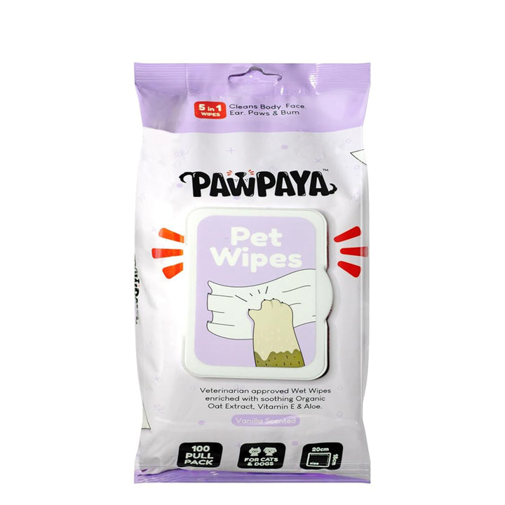Pawpaya Pet Wipes - 20 x 18cm