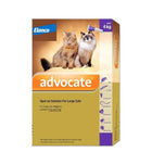 Bayer Advocate (Imidacloprid & Moxidectin) Spot-On Solution for Large Cats 4-8kg (0.8ml)