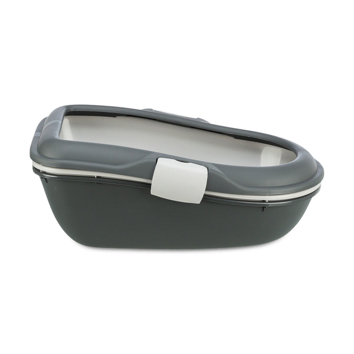 Trixie Berto Litter Tray Three Part with Separating System - Dark Grey - 23 inch