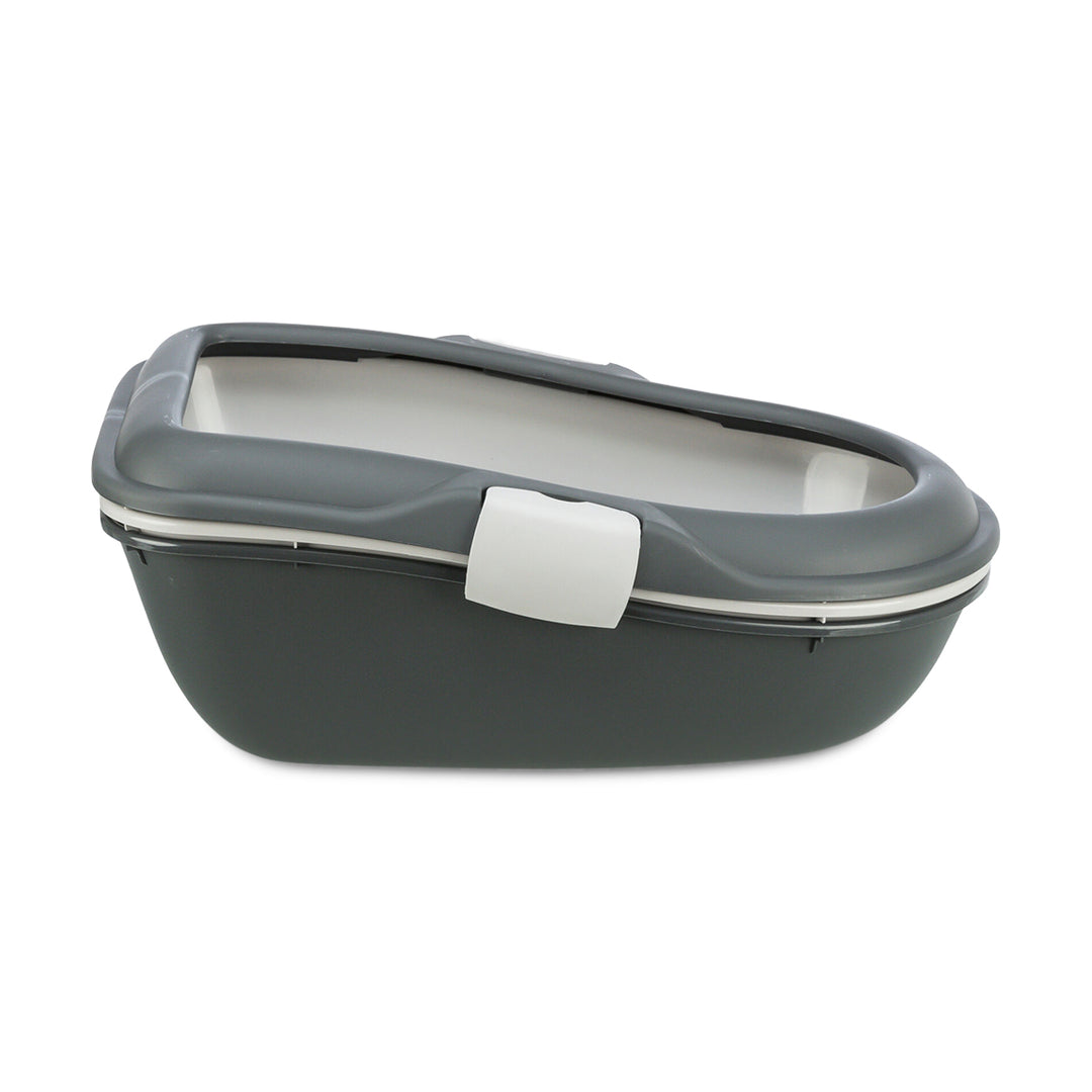 Trixie Berto Litter Tray Three Part with Separating System - Dark Grey - 23 inch