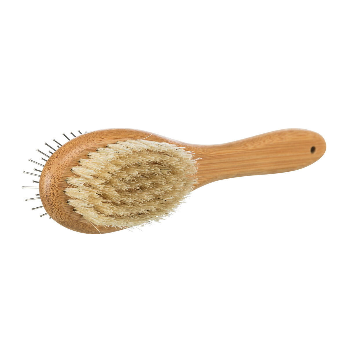 Trixie Brush Double-Sided Bamboo/Natural & Wire Bristles