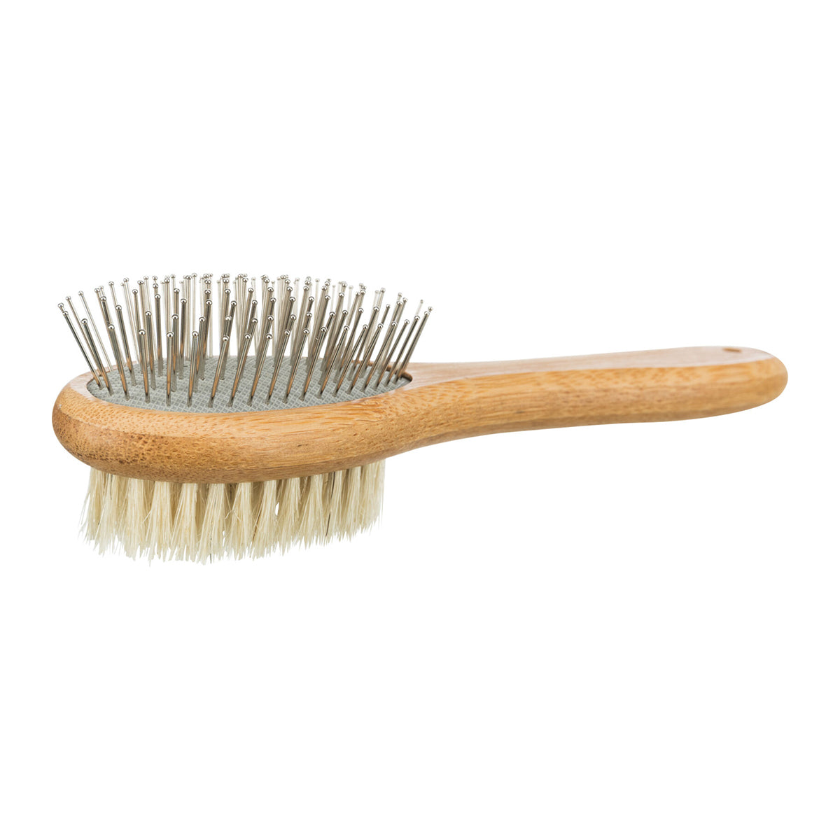 Trixie Brush Double-Sided Bamboo/Natural & Wire Bristles