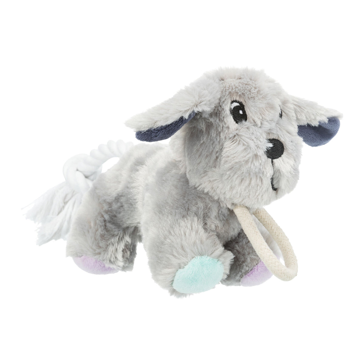 Trixie Junior Dog With Rope Plush Toy - 24cm