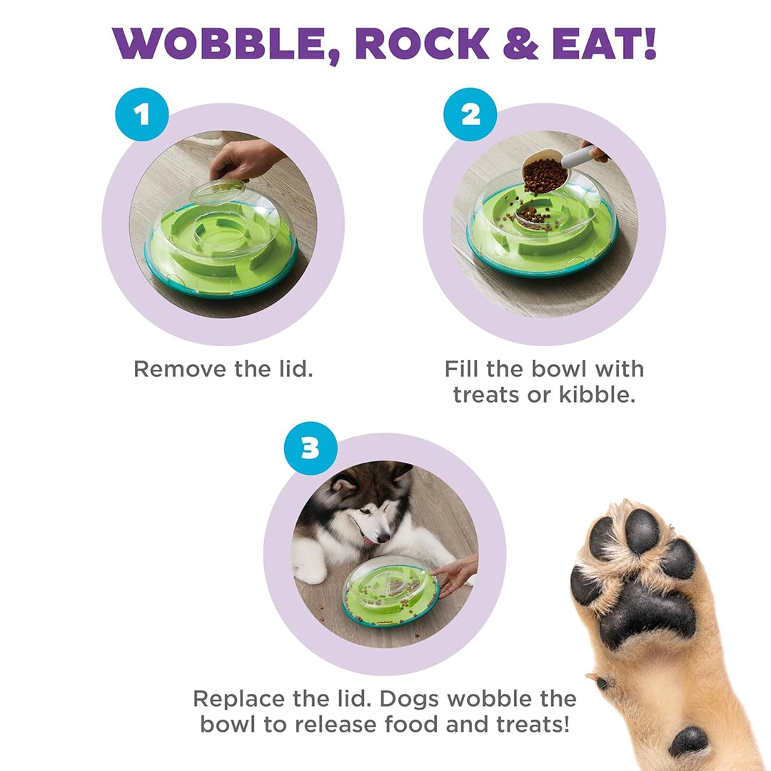 Outward Hound Wobble Bowl Interactive Treat Puzzle Dog Toy - 29X29cm