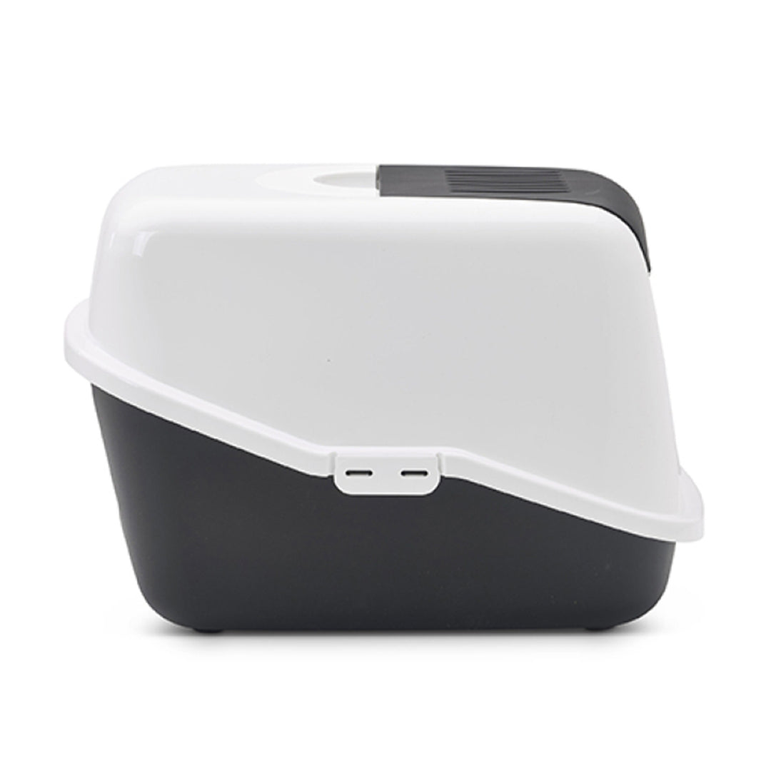 Savic Nestor Cat Toilet Home Black - 22x15x15 Inch