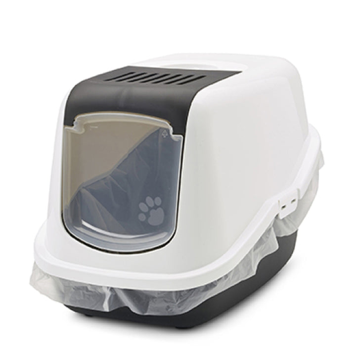 Savic Nestor Cat Toilet Home Black - 22x15x15 Inch