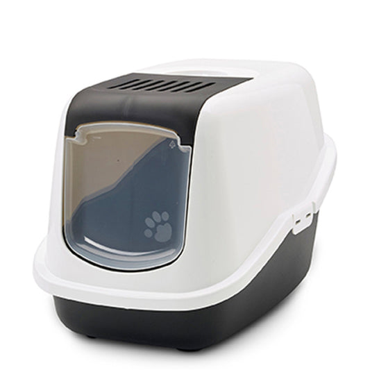 Savic Nestor Cat Toilet Home Black - 22x15x15 Inch