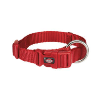 Trixie Premium Nylon Dog Collar - Royal Red - S-M - 30 - 45cm/15mm