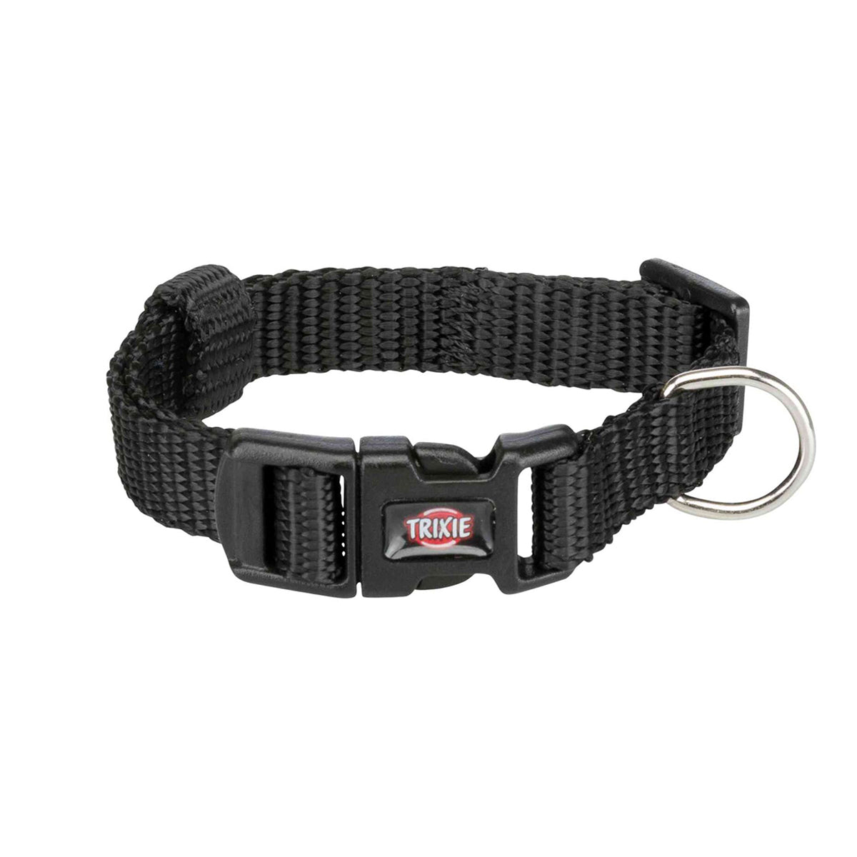Trixie Premium Nylon Dog Collar - Jet Black