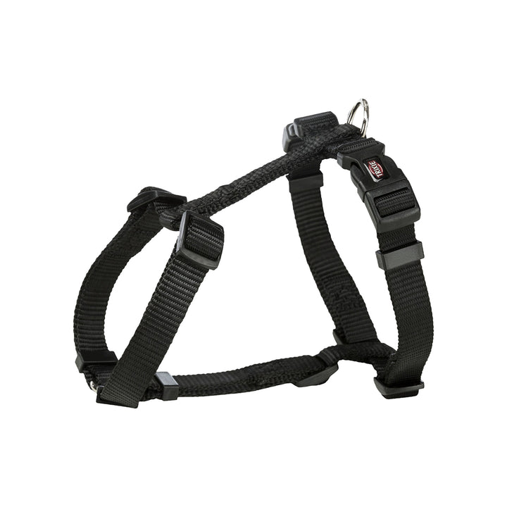 Trixie Premium Nylon H Type Dog Harness - Black