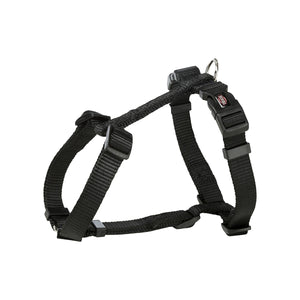 Trixie Premium Nylon H Type Dog Harness - Black
