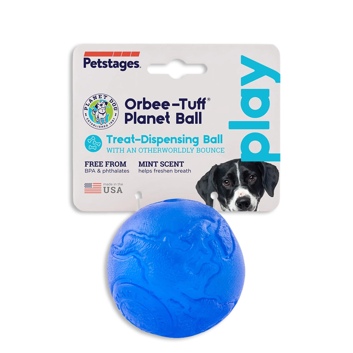 Outward Hound Orbee-Tuff Planet Ball, Royal Blue, Large
