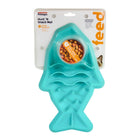 Petstages Hunt N Snack Mat Cat Slow Feeder Blue