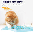 Petstages Hunt N Snack Mat Cat Slow Feeder Blue