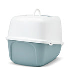 Savic Nestor Jumbo Cat Toilet White-Bluestone 26x19x18 inches
