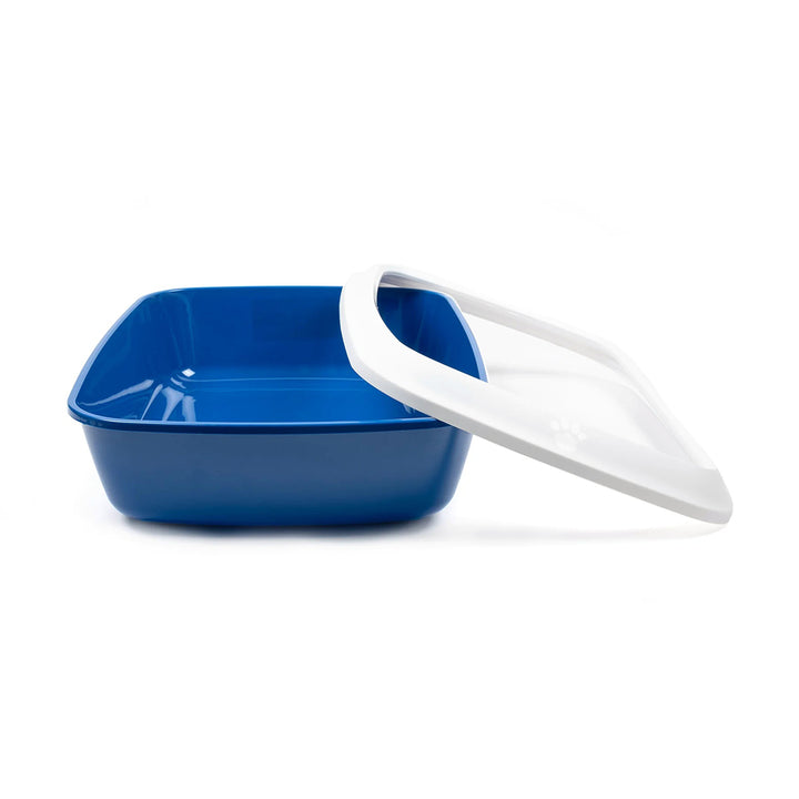 Savic Iriz Cat Litter Tray+Rim Nordic Blue - 43.18 cm