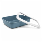 Savic Iriz Cat Litter Tray with Rim Bluestone - 20x14x5inch
