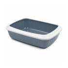 Savic Iriz Cat Litter Tray with Rim Bluestone - 20x14x5inch