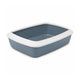 Savic Iriz Cat Litter Tray with Rim Bluestone - 20x14x5inch