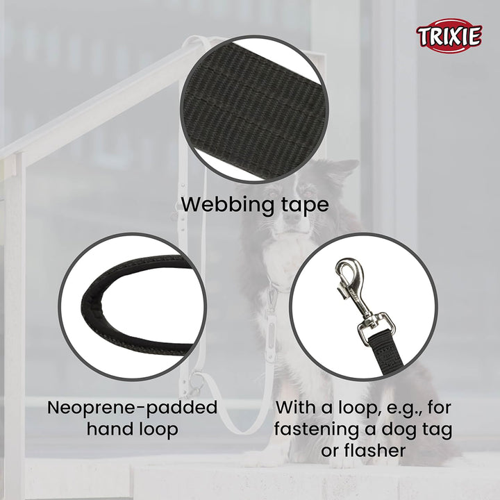 Trixie Premium Nylon Leash for Dog - Black