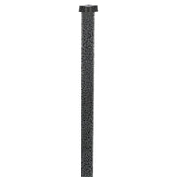 zigly speckled black metal post with a black star-shaped knob on top