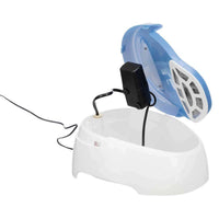 Trixie Drinking Fountain Duo Stream White/Blue - 1L - 20x12x23cm