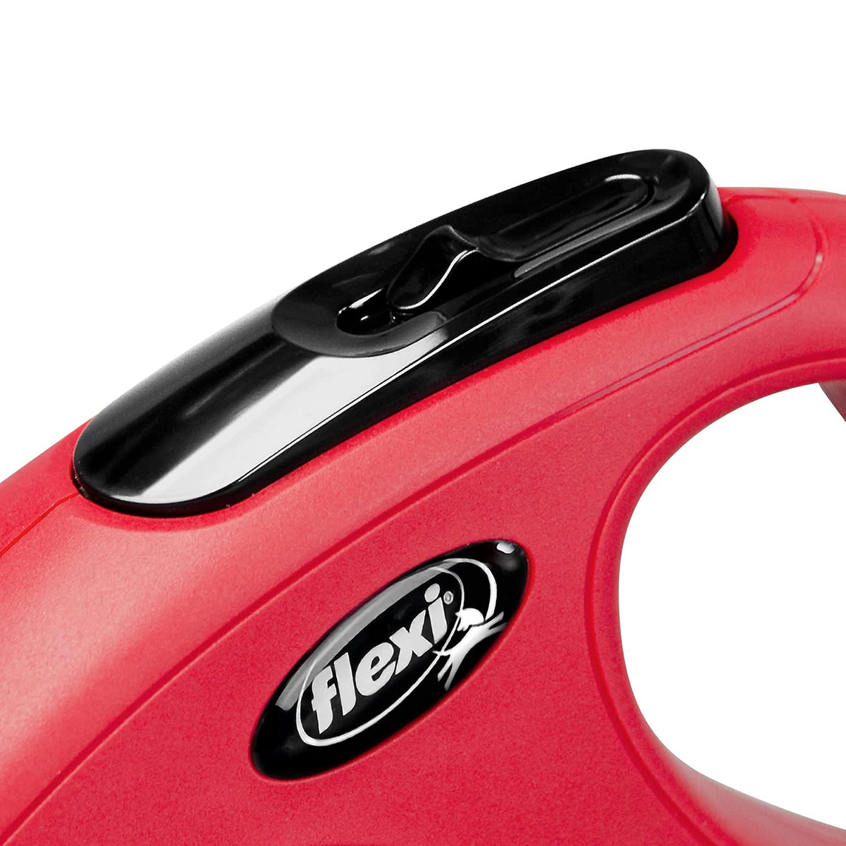 Flexi Classic Tape Retractable Dog Leash - Red - Medium - 5m